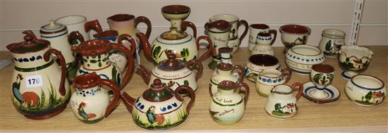 A collection of Crown Devon ware